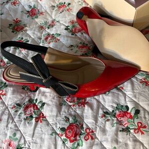 BCBGeneration Red Slingback Heels